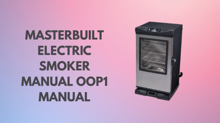 masterbuilt electric smoker manual oop1 manual
