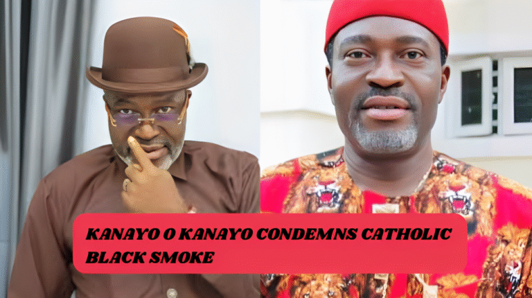 kanayo o kanayo condemns catholic black smoke